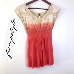 Free People Floral  Tank Top Size Medium